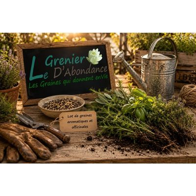 Lot 2200 Graines Aromatiques Les Classiques - 10 Sachets Le Grenier D'Abondance