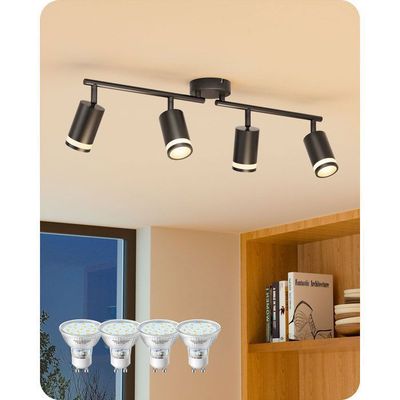 Lot De 10 Spots LED Encastrables Complets Alu Brossé Lumière Blanc Chaud 5W Eq.50W - Neuf