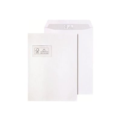 Lot de 100 Pochettes d'expédition à soufflet - 229 x 324 mm Tyvek 67180