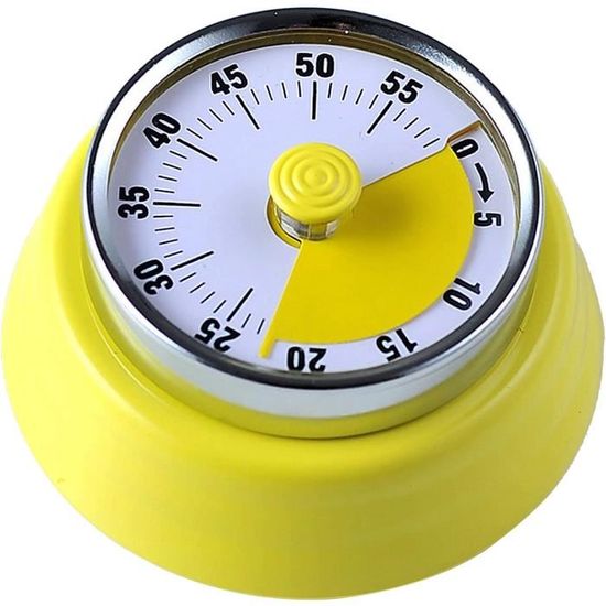 Feyiubmen Minuteur Cuisine Magnétique - Acier Inoxydable, Numérique (1-60min)