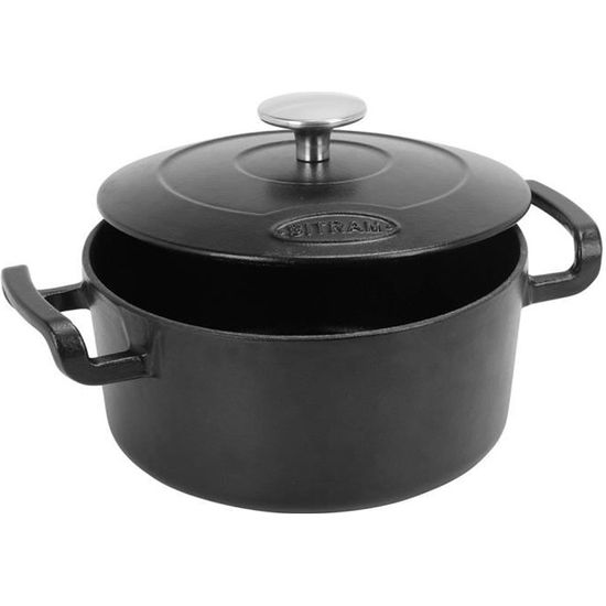 Sitram Cocotte Sitrabella Ovale Fonte Émaillée 6,5 Litres Rouge - Compatible Induction Et Four