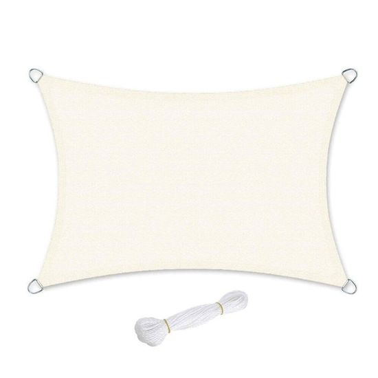 Voile D'ombrage Perméable à L'eau Rectangle Protection