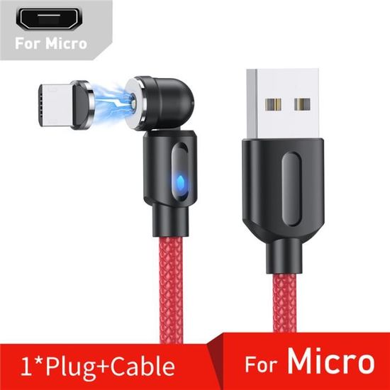 Ankndo Lot De 4 Câbles De Charge Magnétiques 5 En 1, Rotation