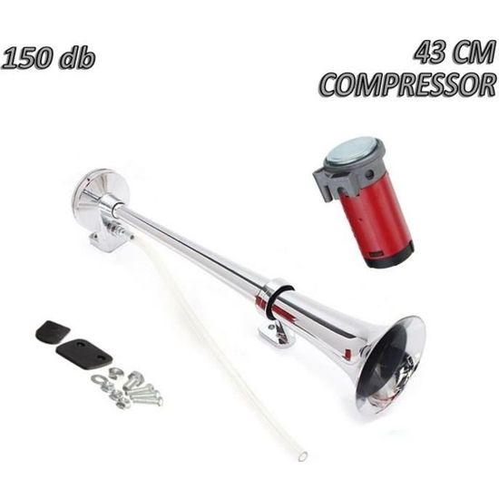 Klaxon Bateau 12v Gugxiom - 328DB, Acier Inoxydable - Approuvé