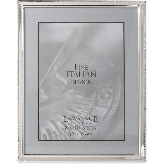 Cadre Photo - Cadre Photo Elégant - Bordure Unie Et Petites Perles