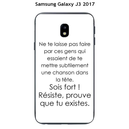 Coque Samsung Galaxy J3 17 Design Citation Ne Te Laisse Pas Faire Texte Noir Fond Blanc Cdiscount Telephonie Coque Samsung Galaxy J3 17 Design Citation Ne Te Laisse Pas Faire Texte Noir Fond Blanc Cdiscount Telephonie