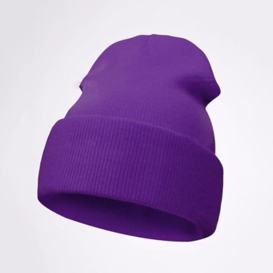 Mauve - Bonnet Skullies tricoté pour homme et femme, accessoire de marque,  unisexe, nouvelle collection hiver - Cdiscount Prêt-à-Porter