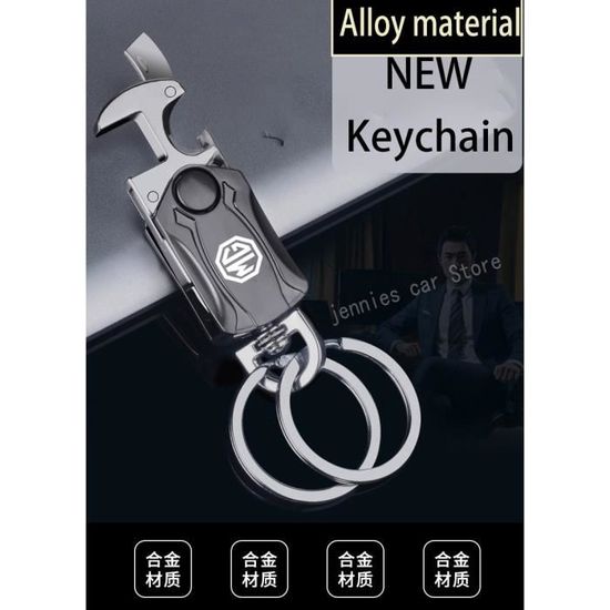 Porte-clés de voiture miroir en alliage, porte-clés de qualité universelle  pour Mg, Zs, Gs, 5, 6, Gundam, TF, Gt, logo personnalisable, accessoires de  voiture, nouveau - AliExpress