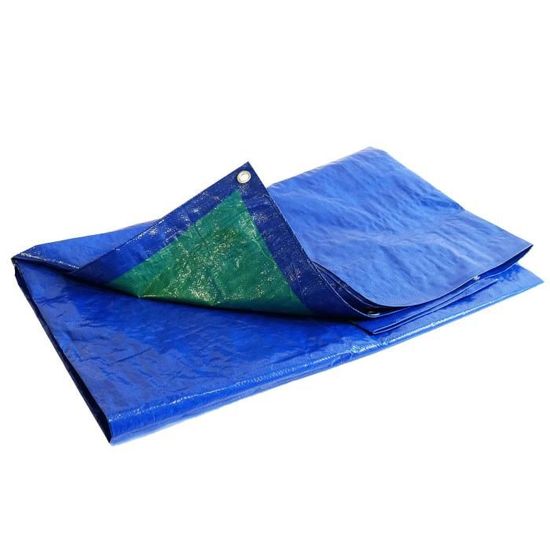 Bâche de couverture polyéthylène 6x10 - 240g/m²