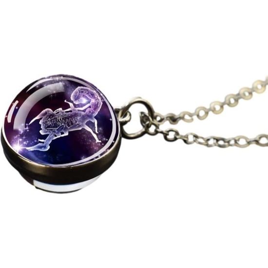 Enjoylifecreative Collier 12 Signes Du Zodiaque Pour Homme Et Femme En Argent Sterling 925 Avec Pendentif Constellation Horoscope Chaîne Anniversaire Astrologie Bijoux Cadeaux Pour Hommes Femmes