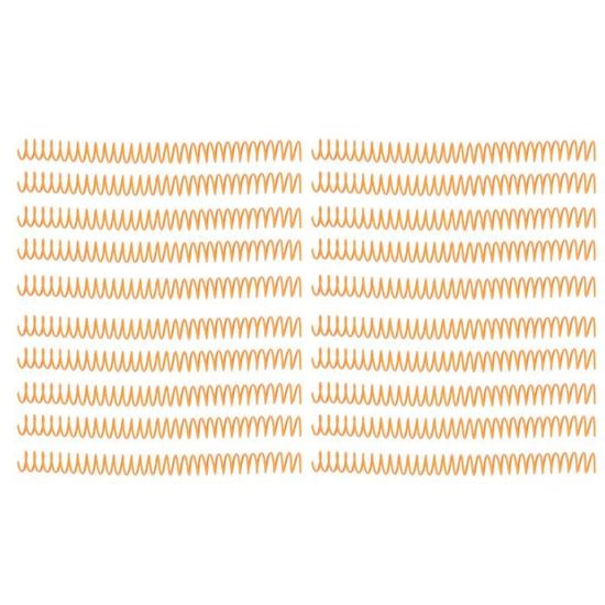 Bobines De Reliure Spirale Plastique - Lot De 100 - Pas 4:1, 48 Boucles, Diamètre 8 Mm - Pour Documents Et Classeurs