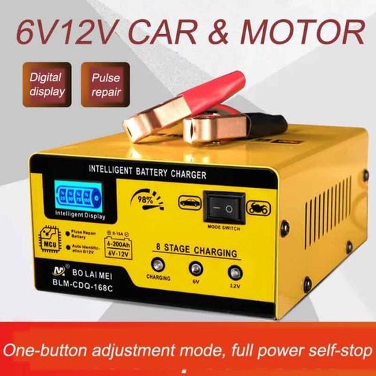 Chargeur de batterie voiture Ampérage charge 5-8A Consommation 04 kW Pour  batteries 12 - 92 Ah S-CHARGER-10A - Cdiscount Auto