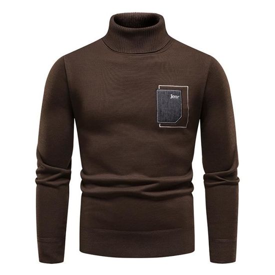 Pull col roulé à côtes uni en coton et cachemire mélangés Monoprix | La Redoute