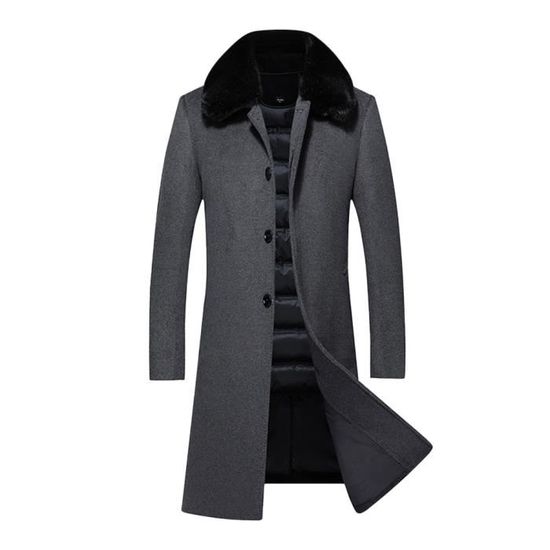 Manteau Enfant Garçon Doudoune Chaud Avec Capuche Amovible Fourrure - Blouson Matelassé Hiver Garçon