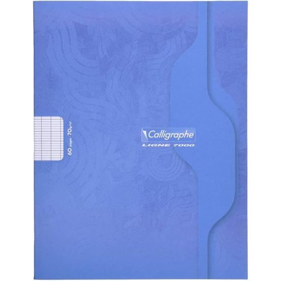 Cahier Clairefontaine 124 Pages - Grands Carreaux 90g - Couverture Transparente