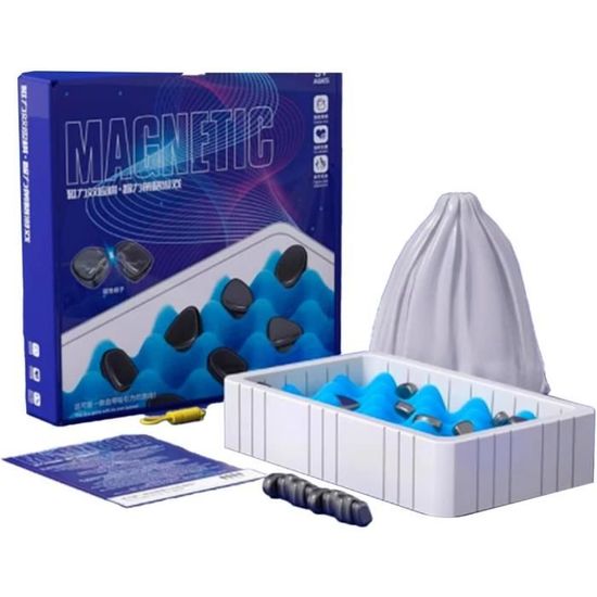 Jeu d'échecs magnétique avec 20 Pierres Roue de Punition,Échiquier