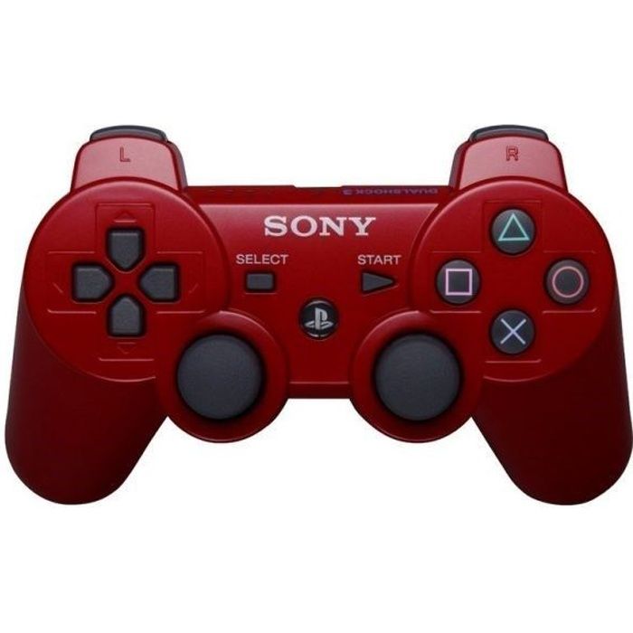 Manette de Jeu DualShock 3 Rouge PS3
