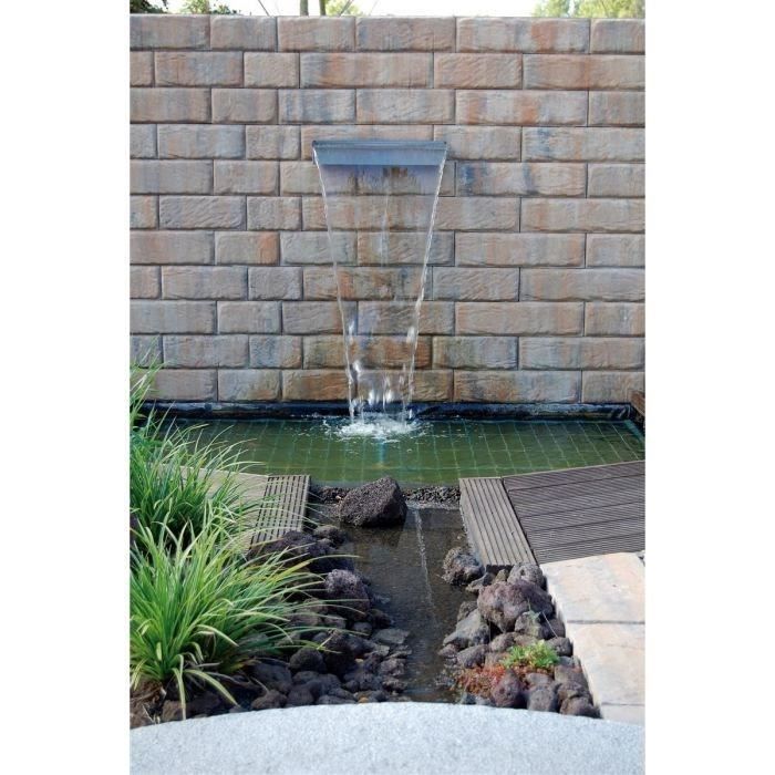 UBBINK Lame d'eau inox avec éclairage Niagara 60