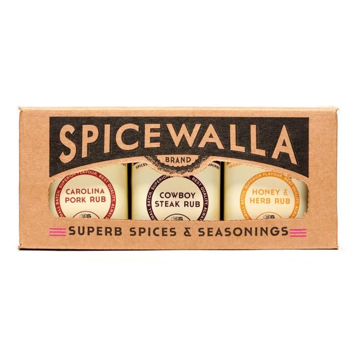 SpiceWalla | Trio d'assaisonnements et d'herbes, marinade à frotter sur vos grillades, rôti, poisson et fruits de mer 159g