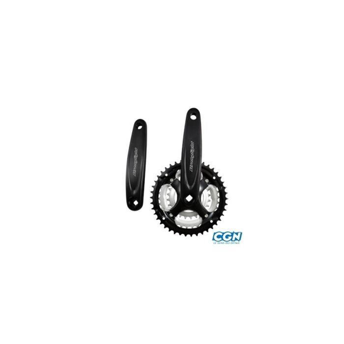 Pedalier vtt triple 42-34-24d l170 alu strong argos noir (axe carre 113)