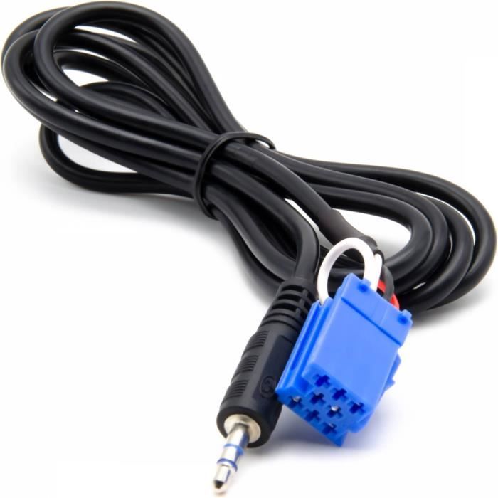 Cable Auxiliaire MP3 pour autoradios d'origine Smart ForTwo à partir de 2007.