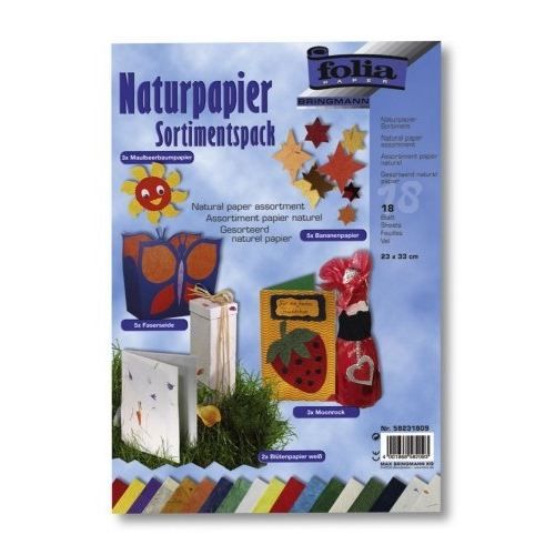 FOLIA Papier Naturel 23*33 cm 18 Feuilles