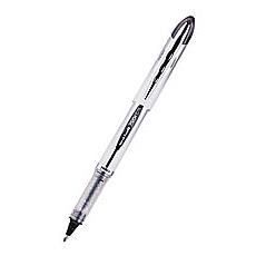 UNIBALL LOT DE 12 Stylos roller pointe métal moyenne encre liquide noire UNI MITSUBISHI UNI BALL VISION ELITE UB200