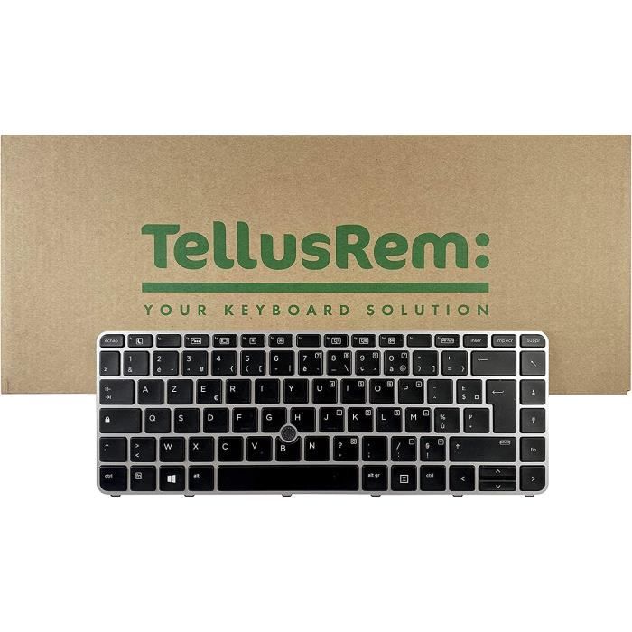 TellusRem Clavier de Remplacement Francais retroeclaire pour HP 840 G3, 745 G3, 840 G4, 745 G4