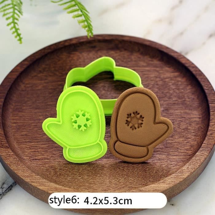 Moule à gateaux,Emporte pièce de noël découpeurs Fondant gâteau moule Biscuit Sugarcraft gâteau décoration outils - Type 6 #A