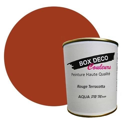 PEINTURE Teinte Rouge Terracotta meuble bois intérieur à base d’acrylique aspect mat Aqua Bois - 750 ml - 9 m²