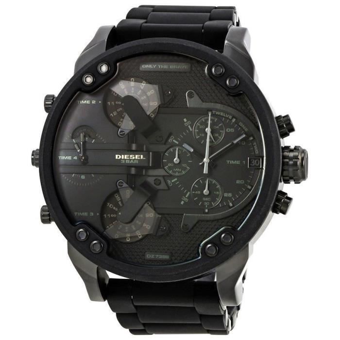 DIESEL Men's Mr. Daddy DZ7396 Black Stainless-Steel Quartz Fashion Watch GJE2A