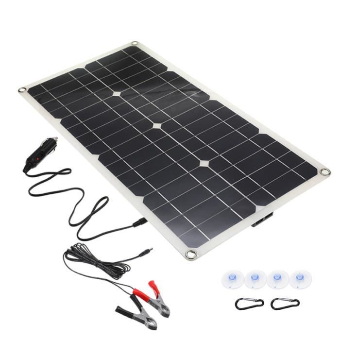 1 ensemble de panneau solaire pliable d'alimentation kit photovoltaique - kit solaire genie thermique - climatique - chauffage
