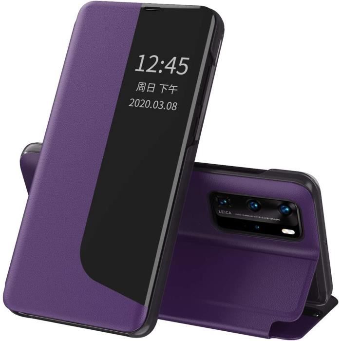 de Huawei P40 Pro Portable Petite fenêtre écran Intelligent latéral Couverture Huawei P40 Pro Mauve Y