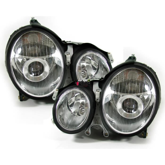 Phare avant design pour Mercedes Classe E (W210) 99-02