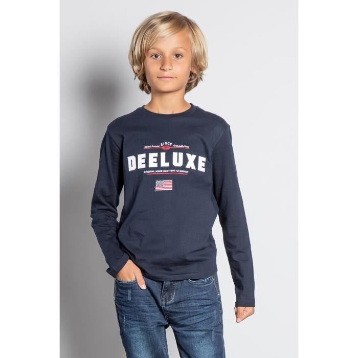 DEELUXE T-shirt logoté à manches longues BURLIN Navy