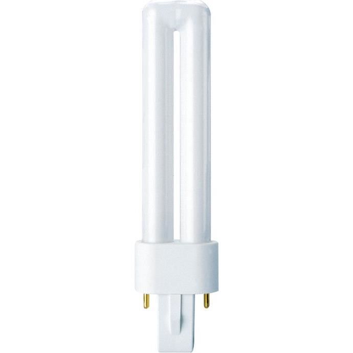 Ampoule fluocompacte Dulux S G23 - 9 W - Warm confort light - 2 500 K