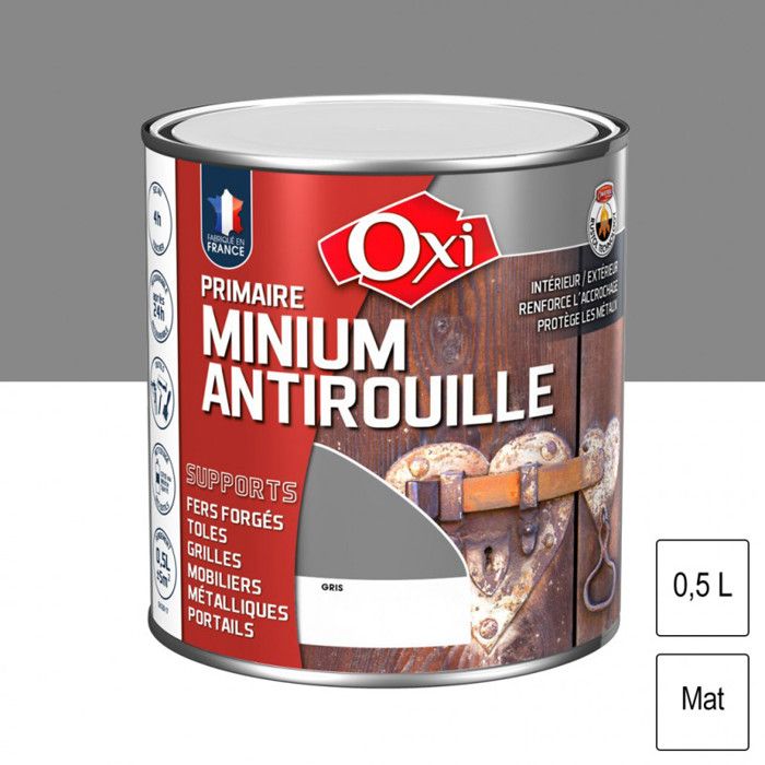 OXI Primaire antirouille Minium - 500 ml