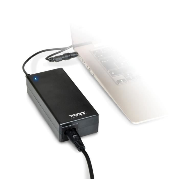Alimentation universelle pour ordinateur portable 65 W - EU - PORT CONNECT