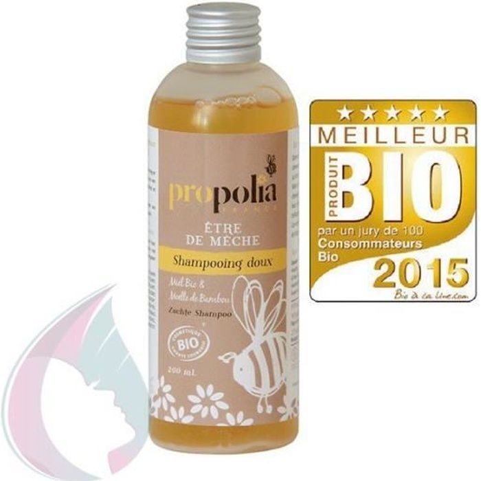 Shampoing doux bio -Etre de mêche- - Miel, Bambou - Propolia
