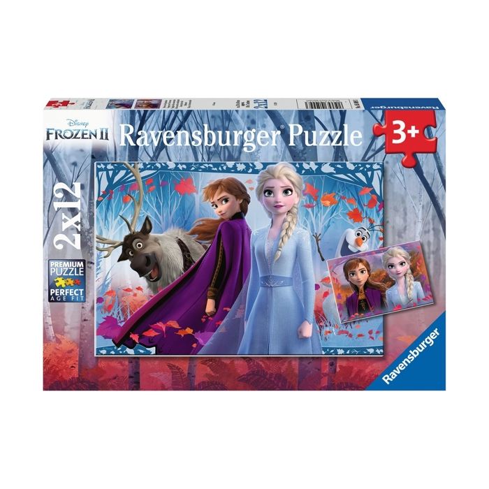 Puzzles 2x12 p - Voyage vers l'inconnu / Disney La Reine des Neiges 2 - Référence : 05009