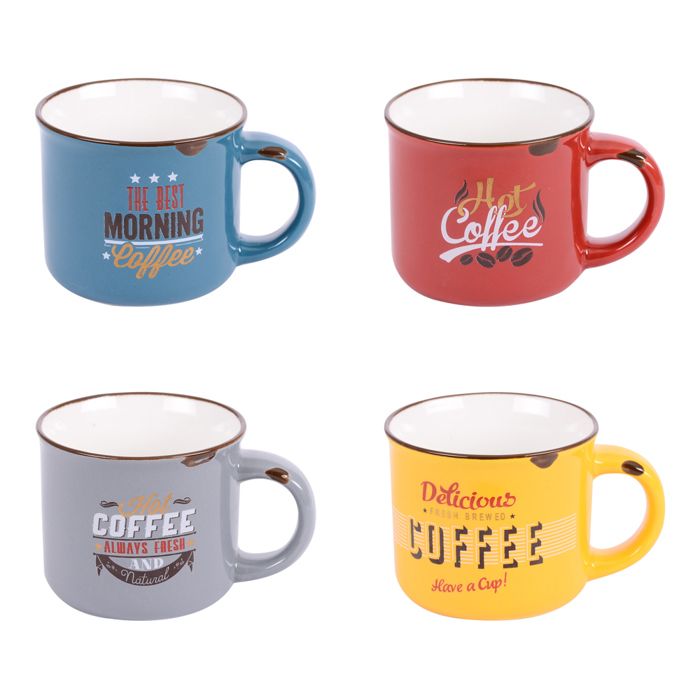 TABLE PASSION - Coffret 8 tasses 11 cl Vintage NEURE Multicolore