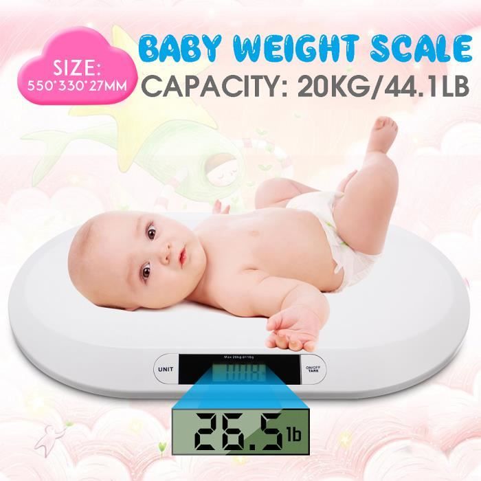 TEMPSA Pèse-bébé Electronique Intelligent Outil de mesure Affichage LED Animaux