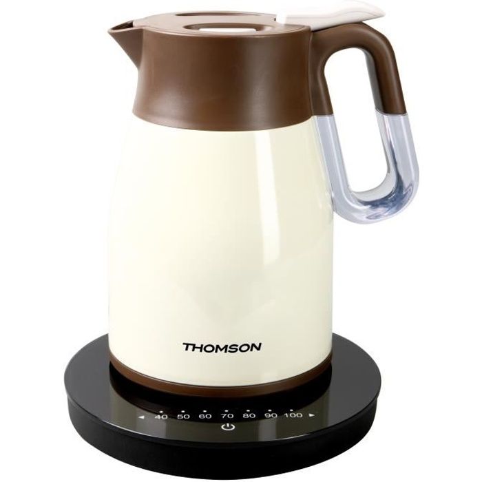THOMSON THKE09093CR Bouilloire électrique isotherme programmable - Crème