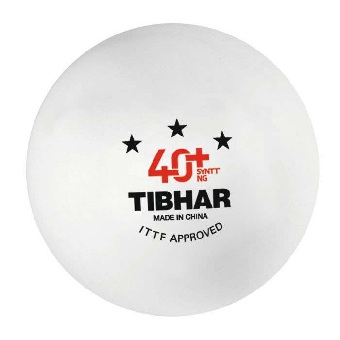 Balles De Tennis De Table TIBHAR SYNTT NG 40+ 3 Etoiles (Boîte de 3)
