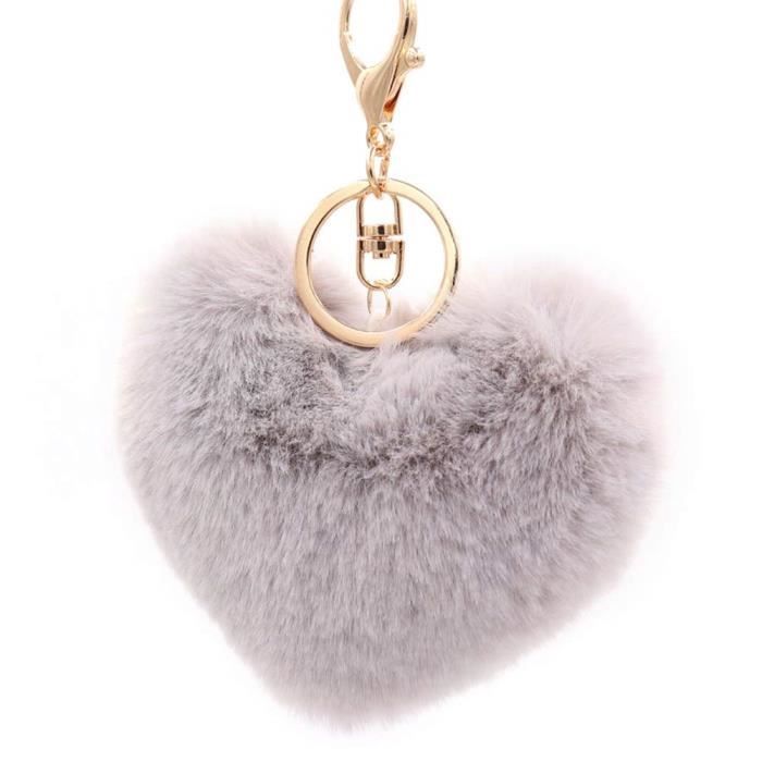 Porte Clé Ponpon Porte-clés Pompom en Porte Clef Enfant pour Voiture Téléphone Pochette Accessoires de Fête Décoration Maison @M3611
