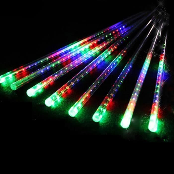 GWH-8 Tubes 30CM 24 LED Météore Pluie Lumineuses Guirlandes Étanches pour Décor Noël Mariage Fête Soirée Maison Arbre Jardin