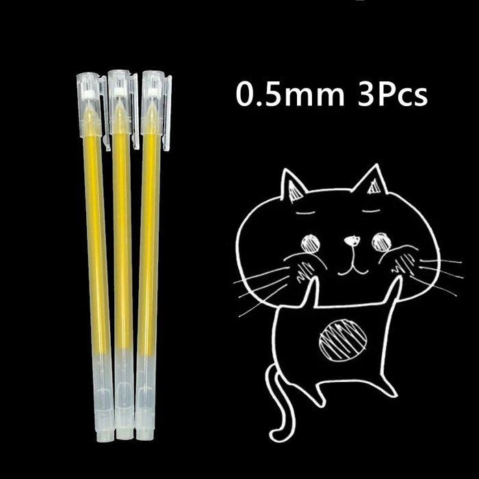 Stylos Gel Acrylique Pailletés 3D – Marqueurs Tissu Pointe Fine 1mm, 36 Ou 54 Couleurs Pour Peinture, Coloriage, Artisanat