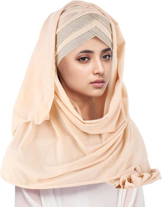 Hijab Lina & Lily - Crêpe Bubble 180x73cm - Opaque Et Antidérapant - Multifonction