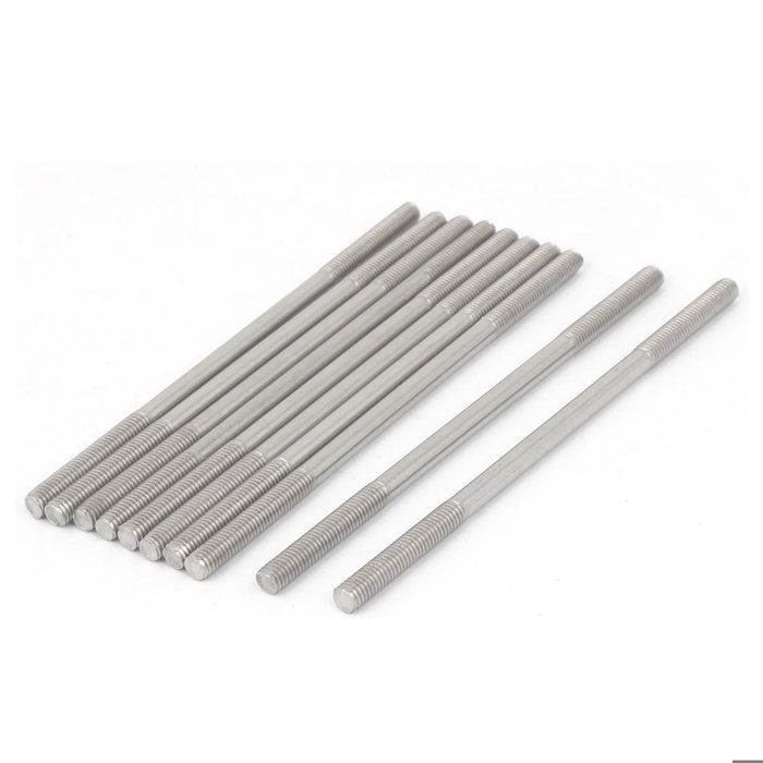 10 Boulons Hexagonaux En Laiton M4x10mm - Entièrement Filetés, Neufs, Par Uxcell