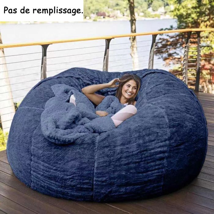 Housse De Rangement Transparente Pour Fauteuil Poire / Pouf - PVC, Environ 60x60x45 Cm, Pour Peluches, Jouets